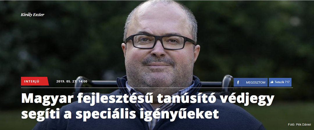 Magyar fejlesztésű tanúsító védjegy segíti a speciális igényűeket