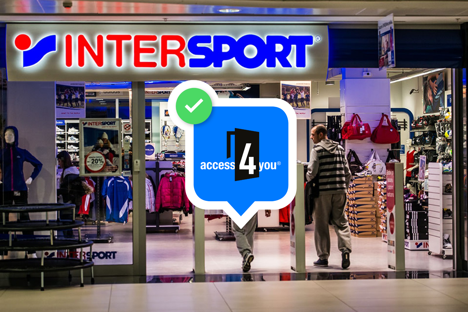 Az Intersport 8 hazai áruháza szerzett Access4you tanúsítást